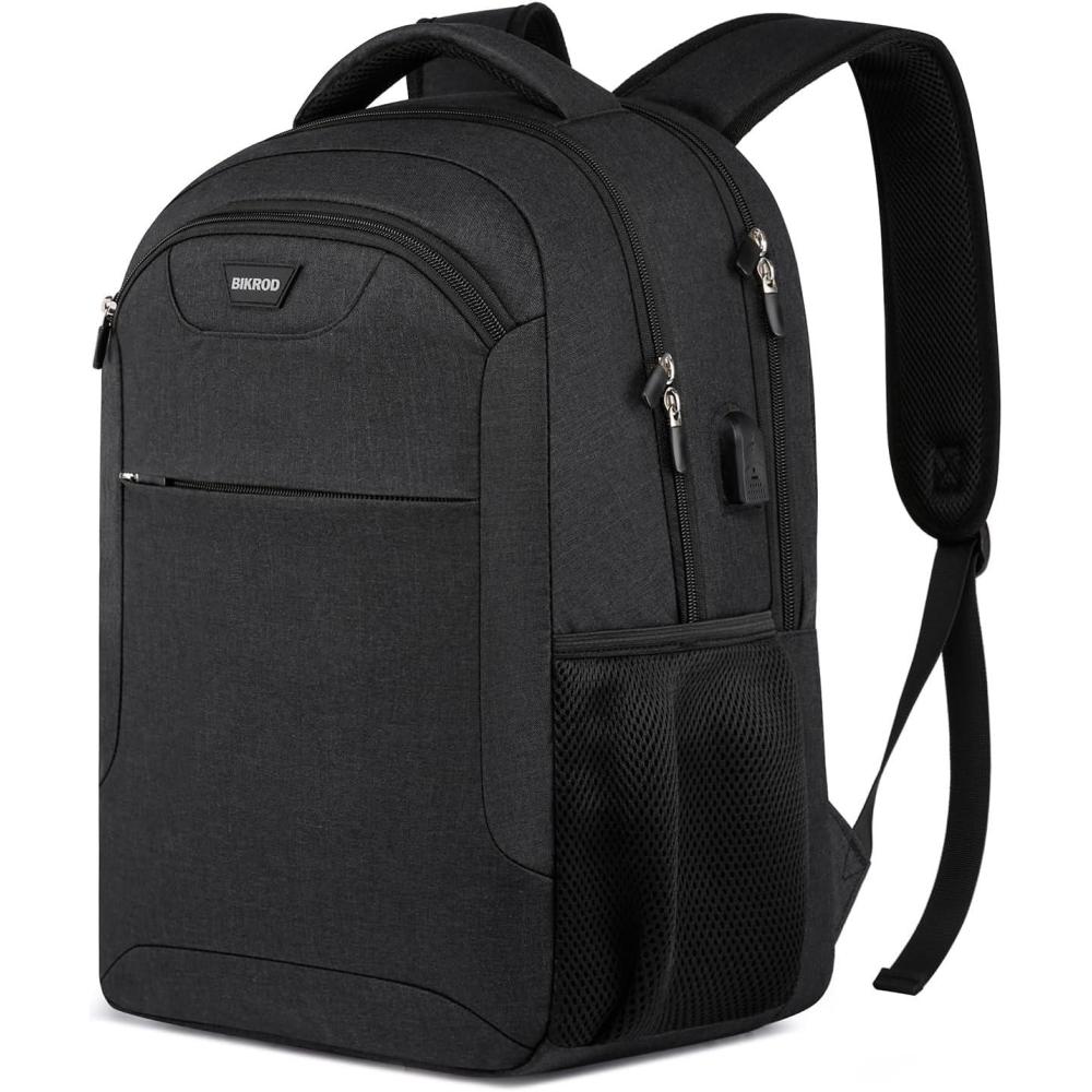 imageLaptop Backpack for Men and Women School Backpack for Teen Boys and Girls Water Resistant Business Lightweight Casual Black Travel Back Pack Gift Fit 173 Inch Laptop with USB Charging Port GreyBlack