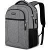 BIKROD Backpack for Girls Women, School Backpack for Teen Boys, Lightweight Casual High School Bookbag, Daily-use Travel Laptop Backpack with USB Charging Port Fits 15.6 Inch Notebook(Grey)