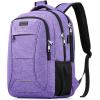 BIKROD Backpack for Men Women, School Backpacks for Teen Boys, Business Anti Theft Sturdy Travel Laptop Backpack with USB Charging Port, Water Resistant 15.6 Inch Computer Bag Gift, Purple(Purple)