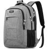 BIKROD Backpack for Men Women, School Backpacks for Teen Boys, Business Anti Theft Sturdy Travel Laptop Backpack with USB Charging Port, Water Resistant 15.6 Inch Computer Bag Gift, Purple(Grey)