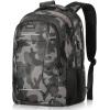 BIKROD Backpack for Men Women, School Backpacks for Teen Boys, Business Anti Theft Sturdy Travel Laptop Backpack with USB Charging Port, Water Resistant 15.6 Inch Computer Bag Gift, Purple(Camouflage)