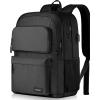 Backpack for School Teen Boys and Girls, School Backpack for Men and Women, Large Kids Bookbag with USB Charging Port Fit 15.6 Inch Laptop/Notebook, Black(Black)