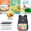 Lunch Backpack, Insulated Cooler Lunch Bag Backpack, Large Travel 17.3 Laptop Back Pack Sturdy Computer College School Bookbag for Women Men for Men Women Work Hiking Picnic(Black)