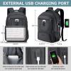 Lunch Backpack, Insulated Cooler Lunch Bag Backpack, Large Travel 17.3 Laptop Back Pack Sturdy Computer College School Bookbag for Women Men for Men Women Work Hiking Picnic(Black)