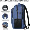 Travel Laptop Backpack, 17 Inch Extra Large School Backpacks for Teen Boys and Girls, Black Water Resistant Women Back Pack, Business Men Sturdy Computer Bag with USB Charging Port, Gifts(Blue)