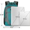 Travel Laptop Backpack, 17 Inch Extra Large School Backpacks for Teen Boys and Girls, Black Water Resistant Women Back Pack, Business Men Sturdy Computer Bag with USB Charging Port, Gifts(Greengrey)