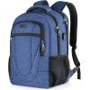 Travel Laptop Backpack, 17 Inch Extra Large School Backpacks for Teen Boys and Girls, Black Water Resistant Women Back Pack, Business Men Sturdy Computer Bag with USB Charging Port, Gifts(Blue)