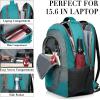 Travel Laptop Backpack, 17 Inch Extra Large School Backpacks for Teen Boys and Girls, Black Water Resistant Women Back Pack, Business Men Sturdy Computer Bag with USB Charging Port, Gifts(Greengrey)