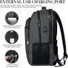 Travel Laptop Backpack, 17 Inch Extra Large School Backpacks for Teen Boys and Girls, Black Water Resistant Women Back Pack, Business Men Sturdy Computer Bag with USB Charging Port, Gifts(Black)