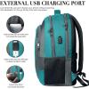 Travel Laptop Backpack, 17 Inch Extra Large School Backpacks for Teen Boys and Girls, Black Water Resistant Women Back Pack, Business Men Sturdy Computer Bag with USB Charging Port, Gifts(Greengrey)