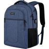 BIKROD Backpack for Girls Women, School Backpack for Teen Boys, Lightweight Casual High School Bookbag, Daily-use Travel Laptop Backpack with USB Charging Port Fits 15.6 Inch Notebook(Blue)