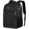 BIKROD Backpack for Girls Women, School Backpack for Teen Boys, Lightweight Casual High School Bookbag, Daily-use Travel Laptop Backpack with USB Charging Port Fits 15.6 Inch Notebook(Black)