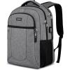 BIKROD Backpack for Girls Women, School Backpack for Teen Boys, Lightweight Casual High School Bookbag, Daily-use Travel Laptop Backpack with USB Charging Port Fits 15.6 Inch Notebook(Grey)