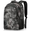BIKROD Backpack for Men Women, School Backpacks for Teen Boys, Business Anti Theft Sturdy Travel Laptop Backpack with USB Charging Port, Water Resistant 15.6 Inch Computer Bag Gift, Purple(Camouflage)