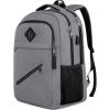Backpack for Men and Women, School Backpacks for Teen Boys Girls, Water Resistant Sturdy Anti Theft Travel Laptop Backpack, Black Student Bookbag Fits 15.6 Inch Laptop with USB Charging Port, Gifts(Grey)