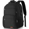 Backpack for Men and Women, School Backpacks for Teen Boys Water Resistant TSA Travel Backpack with USB Charging Port, Business Anti Theft Sturdy Computer Bag Gifts Fits 15.6 Inch Laptop,Black(Black)