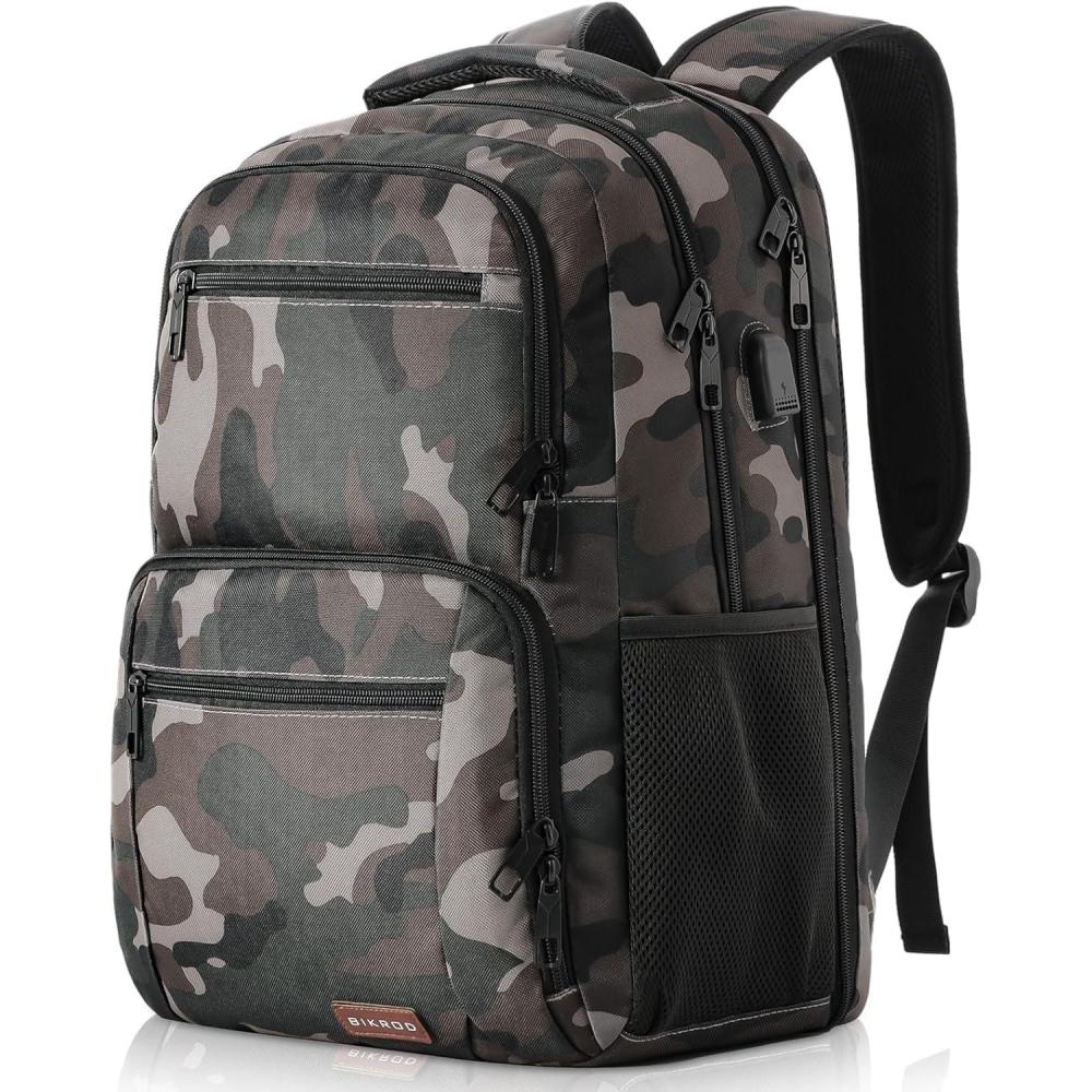 imageBackpack for Girls Women School Backpack for Teen Boys Lightweight Casual High School Bookbag Dailyuse Travel Laptop Backpack with USB Charging Port Fits 156 Inch NotebookCamouflage