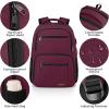 Backpack for Girls Women, School Backpack for Teen Boys, Lightweight Casual High School Bookbag, Daily-use Travel Laptop Backpack with USB Charging Port Fits 15.6 Inch Notebook(Red)
