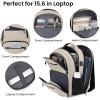 Backpack for Girls Women, School Backpack for Teen Boys, Lightweight Casual High School Bookbag, Daily-use Travel Laptop Backpack with USB Charging Port Fits 15.6 Inch Notebook(Beige)