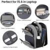 Backpack for Girls Women, School Backpack for Teen Boys, Lightweight Casual High School Bookbag, Daily-use Travel Laptop Backpack with USB Charging Port Fits 15.6 Inch Notebook(Grey)