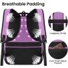 Backpack for Girls Women, School Backpack for Teen Boys, Lightweight Casual High School Bookbag, Daily-use Travel Laptop Backpack with USB Charging Port Fits 15.6 Inch Notebook(Purple)