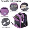 Backpack for Girls Women, School Backpack for Teen Boys, Lightweight Casual High School Bookbag, Daily-use Travel Laptop Backpack with USB Charging Port Fits 15.6 Inch Notebook(Purple)