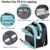 Backpack for Girls Women, School Backpack for Teen Boys, Lightweight Casual High School Bookbag, Daily-use Travel Laptop Backpack with USB Charging Port Fits 15.6 Inch Notebook(Teal)