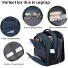 Backpack for Girls Women, School Backpack for Teen Boys, Lightweight Casual High School Bookbag, Daily-use Travel Laptop Backpack with USB Charging Port Fits 15.6 Inch Notebook(Blue)