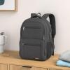 Backpack for Girls Women, School Backpack for Teen Boys, Lightweight Casual High School Bookbag, Daily-use Travel Laptop Backpack with USB Charging Port Fits 15.6 Inch Notebook(Black)