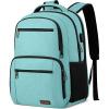 Backpack for Girls Women, School Backpack for Teen Boys, Lightweight Casual High School Bookbag, Daily-use Travel Laptop Backpack with USB Charging Port Fits 15.6 Inch Notebook(Teal)