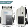Backpack for Men and Women, Backpacks for School Teen Boys, Colleges Water Resistant Back Pack with USB Charging Port, Sturdy Computer Bag Gifts Fits 15.6 Inch Laptop, Black(Beige)
