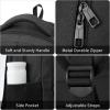 Backpack for Men and Women, Backpacks for School Teen Boys, Colleges Water Resistant Back Pack with USB Charging Port, Sturdy Computer Bag Gifts Fits 15.6 Inch Laptop, Black(Black)