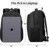 Backpack for Men and Women, Backpacks for School Teen Boys, Colleges Water Resistant Back Pack with USB Charging Port, Sturdy Computer Bag Gifts Fits 15.6 Inch Laptop, Black(Black)