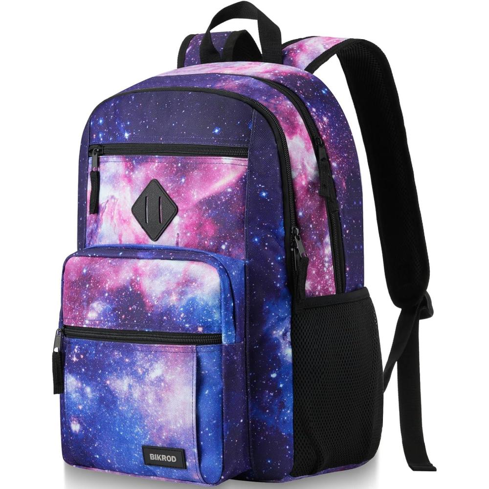 imageBIKROD Backpack for Boys Men School Backpack for Teens Girls Lightweight Casual High School Bookbag Dailyuse Travel Laptop Backpack Fits 156 Inch NotebookStarrysky