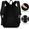 BIKROD Backpack for Boys Men, School Backpack for Teens Girls, Lightweight Casual High School Bookbag, Daily-use Travel Laptop Backpack Fits 15.6 Inch Notebook(Black)