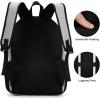 BIKROD Backpack for Boys Men, School Backpack for Teens Girls, Lightweight Casual High School Bookbag, Daily-use Travel Laptop Backpack Fits 15.6 Inch Notebook(Grey)