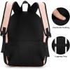 BIKROD Backpack for Boys Men, School Backpack for Teens Girls, Lightweight Casual High School Bookbag, Daily-use Travel Laptop Backpack Fits 15.6 Inch Notebook(Pink)