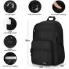BIKROD Backpack for Boys Men, School Backpack for Teens Girls, Lightweight Casual High School Bookbag, Daily-use Travel Laptop Backpack Fits 15.6 Inch Notebook(Black)
