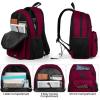 BIKROD Backpack for Boys Men, School Backpack for Teens Girls, Lightweight Casual High School Bookbag, Daily-use Travel Laptop Backpack Fits 15.6 Inch Notebook(Red)