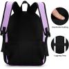 BIKROD Backpack for Boys Men, School Backpack for Teens Girls, Lightweight Casual High School Bookbag, Daily-use Travel Laptop Backpack Fits 15.6 Inch Notebook(Purple)