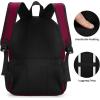 BIKROD Backpack for Boys Men, School Backpack for Teens Girls, Lightweight Casual High School Bookbag, Daily-use Travel Laptop Backpack Fits 15.6 Inch Notebook(Red)