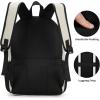BIKROD Backpack for Boys Men, School Backpack for Teens Girls, Lightweight Casual High School Bookbag, Daily-use Travel Laptop Backpack Fits 15.6 Inch Notebook(Beige)