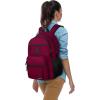 BIKROD Backpack for Boys Men, School Backpack for Teens Girls, Lightweight Casual High School Bookbag, Daily-use Travel Laptop Backpack Fits 15.6 Inch Notebook(Red)