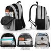 BIKROD Backpack for Boys Men, School Backpack for Teens Girls, Lightweight Casual High School Bookbag, Daily-use Travel Laptop Backpack Fits 15.6 Inch Notebook(Grey)
