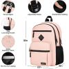 BIKROD Backpack for Boys Men, School Backpack for Teens Girls, Lightweight Casual High School Bookbag, Daily-use Travel Laptop Backpack Fits 15.6 Inch Notebook(Pink)
