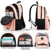 BIKROD Backpack for Boys Men, School Backpack for Teens Girls, Lightweight Casual High School Bookbag, Daily-use Travel Laptop Backpack Fits 15.6 Inch Notebook(Pink)
