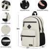 BIKROD Backpack for Boys Men, School Backpack for Teens Girls, Lightweight Casual High School Bookbag, Daily-use Travel Laptop Backpack Fits 15.6 Inch Notebook(Beige)