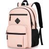 BIKROD Backpack for Boys Men, School Backpack for Teens Girls, Lightweight Casual High School Bookbag, Daily-use Travel Laptop Backpack Fits 15.6 Inch Notebook(Pink)