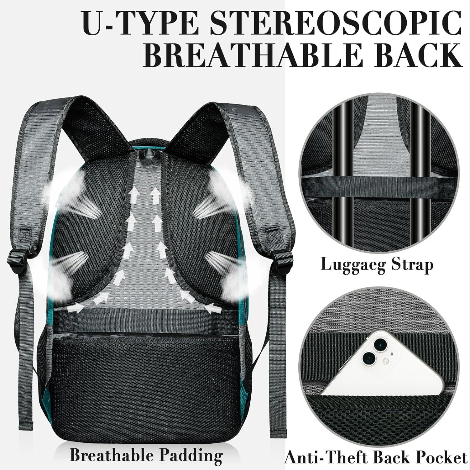 imageBIKROD Unisex Rose Laptop Backpack Suitable for College Students 17inch Laptop Compartment Spacious Interior USB Charging Port AntiTheft Design Comfortable Back PanelGreengrey