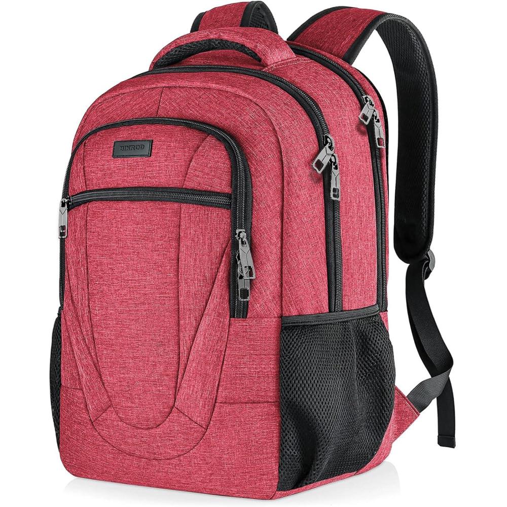 imageBIKROD Backpack for Women and Men Extra Large School Backpacks for Teens Water Resistant Back Pack Fits 17 Inch Laptop Business Anti Theft Sturdy Computer Bag Gifts PurpleRose
